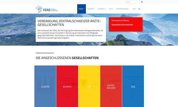 Internetauftritt VZAG