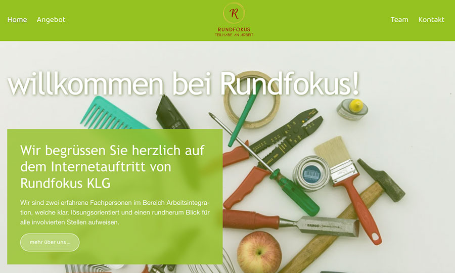 Internetauftritt Rundfokus KU KLG
